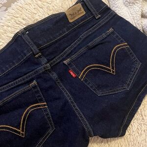 Levi's Dark Blue Denim Jean Shorts